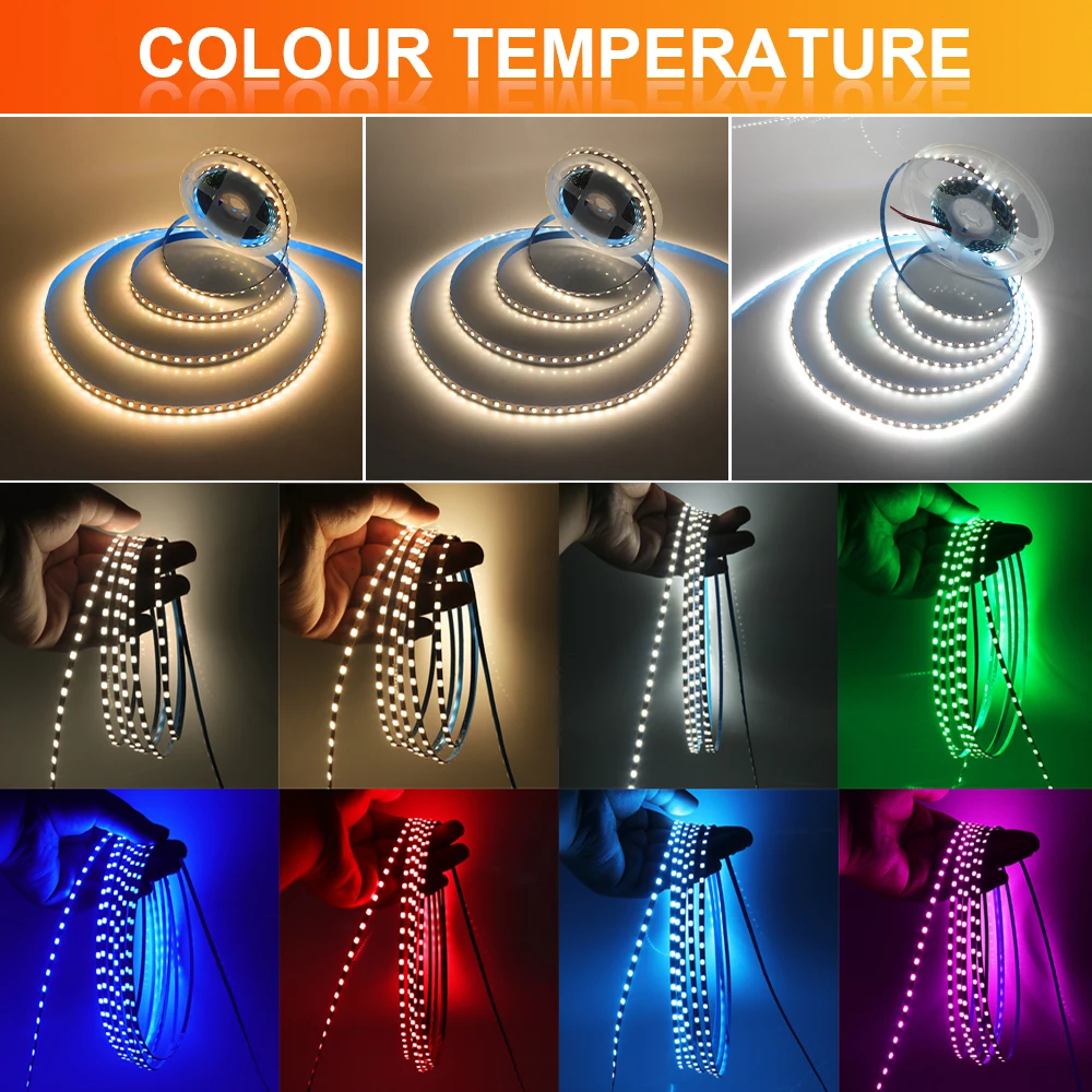 Tira de luces LED de 5V 2835, 3mm, 5mm, 8mm, ancho PCB, 120Leds/m, cinta LED Flexible, diodo, cable USB/2PIN, luces Led para decoración de habitación