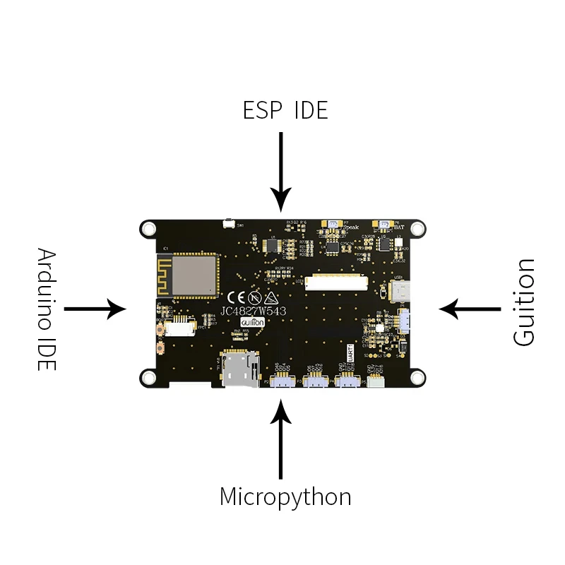 ESP32-S3 8M PSRAM 4M FLASH 4,3 pulgadas IPS táctil capacitivo 480*272 módulo de pantalla LCD con WIFI y Bluetooth