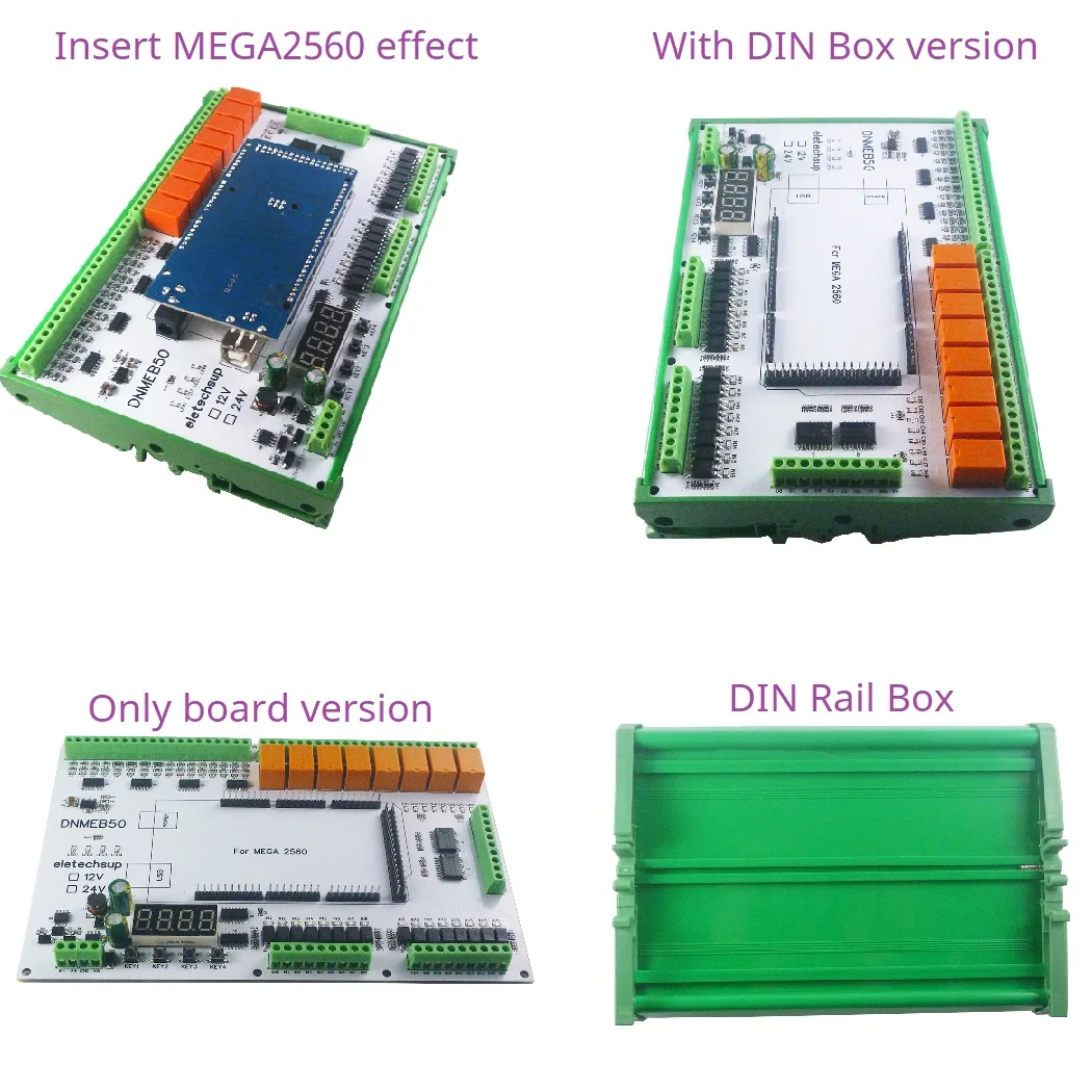 16AI-16DI-16DO 4-20MA corriente 0-5V/10V/30V voltaje contacto húmedo seco MOS RS485 relé MEGA2560 R3 placa de expansión para Arduino PLC