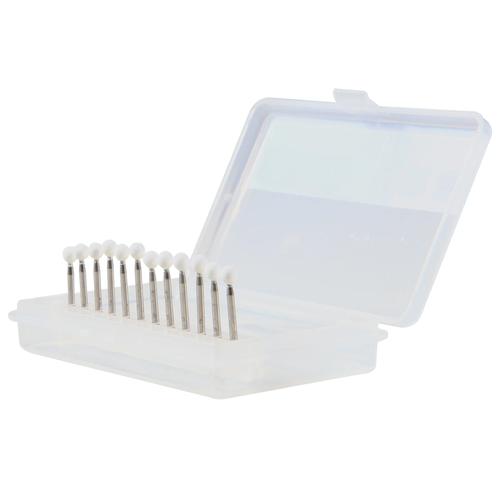 12 unids/caja fresas de pulido de piedra blanca Dental FG 1,6mm cono/flame/forma redonda fresa de abrasión para pieza de mano de alta velocidad FL2 CN1 RD1