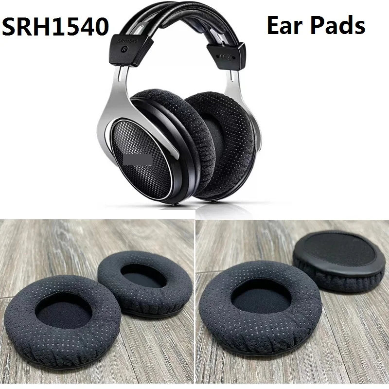Almohadillas para auriculares SHURE SRH1540, almohadillas de repuesto para auriculares de monitoreo HIFI, material de microfibra, 100% originales