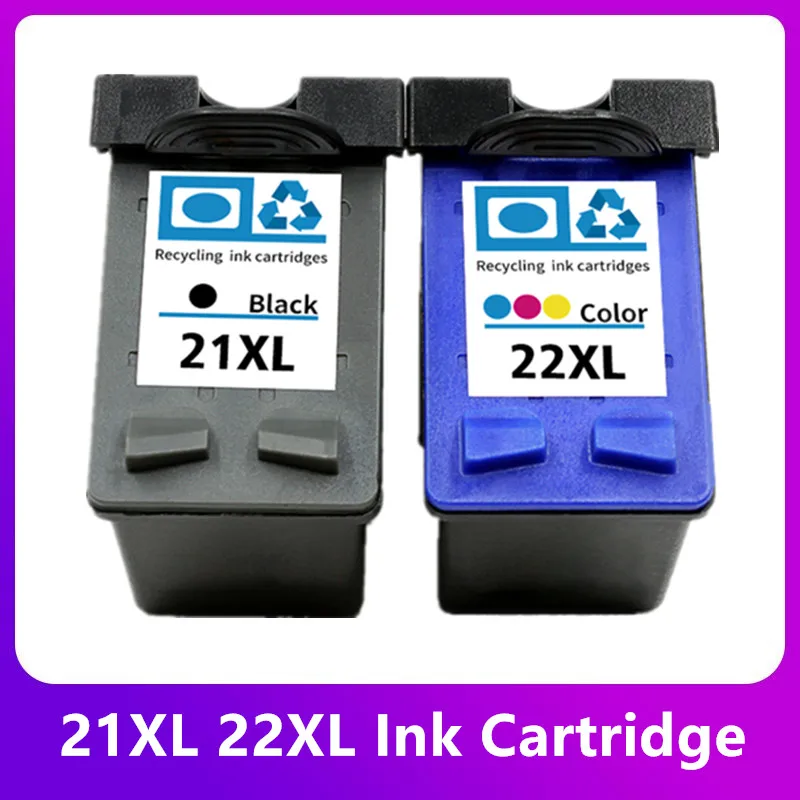 Reemplazo de cartucho de tinta Compatible 21 22 XL para impresora HP 21XL 22XL HP21 Deskjet F2180 F2280 F4180 F2200 F380 380