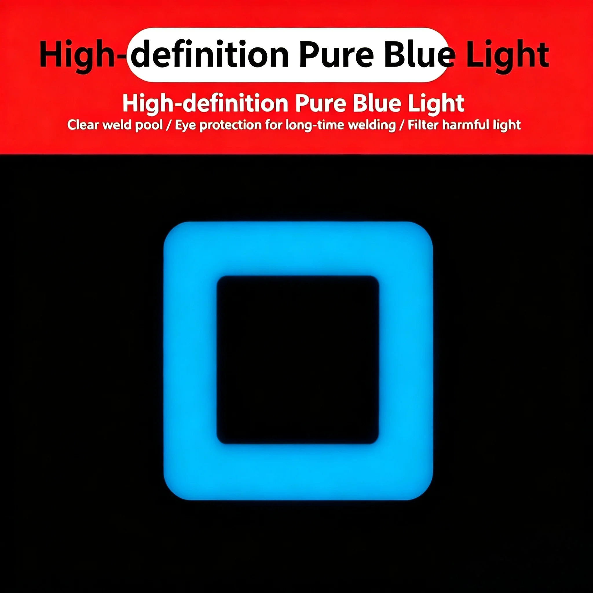 Lente de Filtro para Soldadura, Tono Azul Ultra 9 # 10 # 11 # 12 placas protectoras de vidrio para soldadura con luz azul pura para casco de soldadura