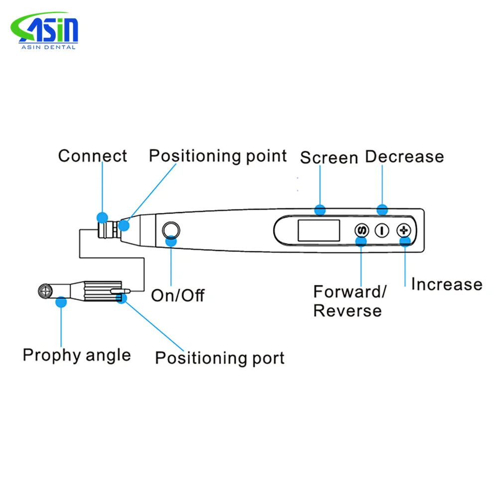 DEASIN-piezo de mano de Pulido Dental inalámbrico eléctrico para limpieza y pulido de dientes, pulidor Dental, Motor de profilaxis