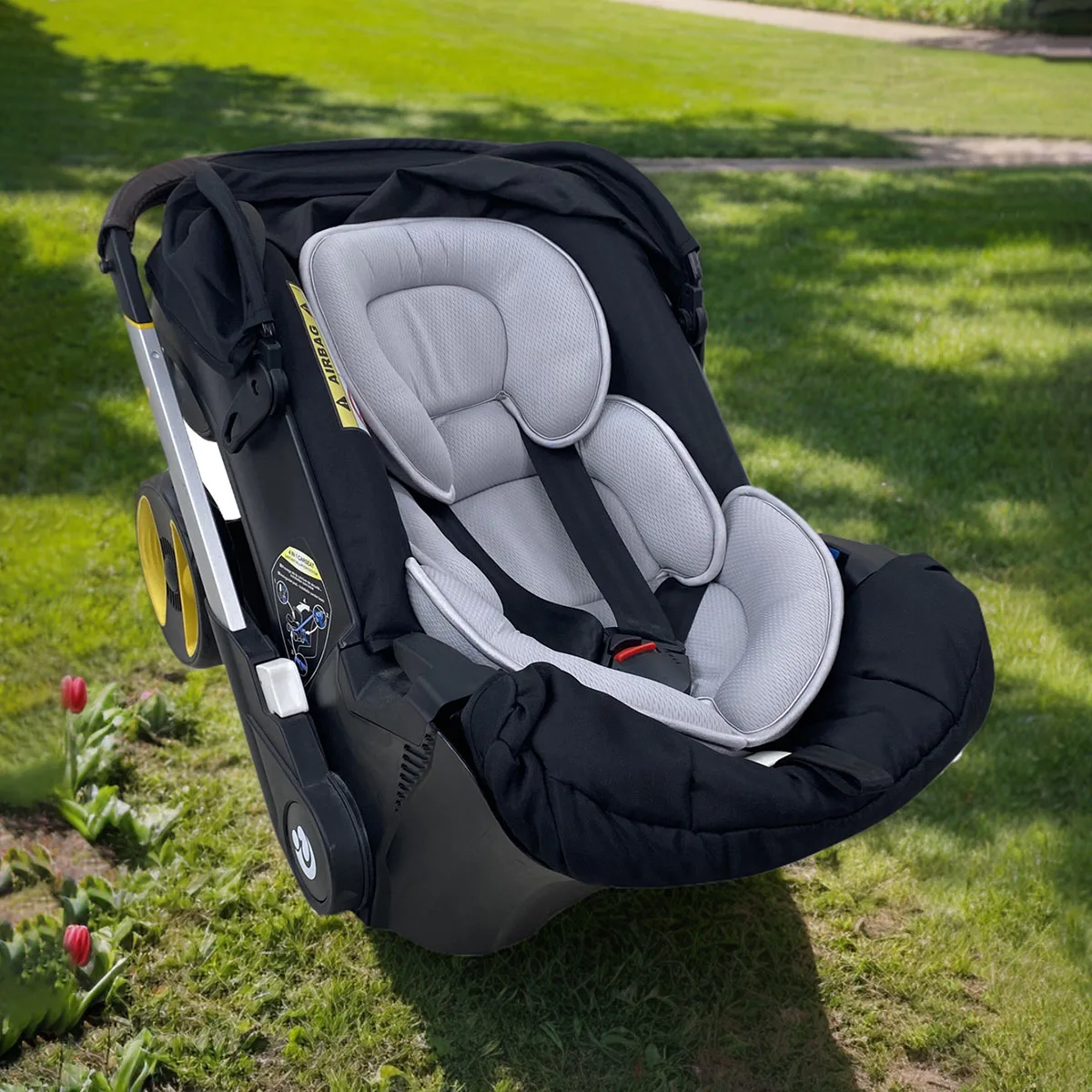 Cojín Universal para asiento de cochecito de bebé, almohada de soporte para cabeza y cuerpo para asiento de coche infantil Doona, accesorios para cochecito de recién nacido