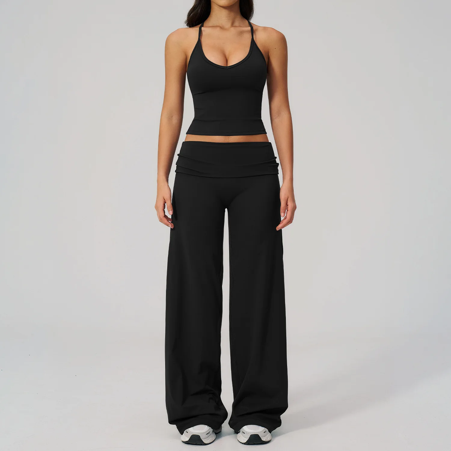 Conjunto Deportivo de 2 Piezas para Mujer, Traje de Yoga, Conjunto Deportivo para Gimnasio, Ropa para Correr, Ropa Deportiva de Manga Corta, Sujetador Deportivo, Ropa Atlética, Ropa de Yoga
