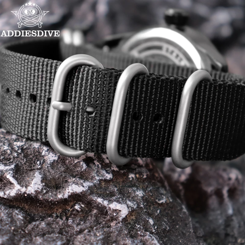 ADDIESDIVE nuevo reloj analógico para hombre 50m reloj luminoso resistente al agua moda deportiva Esfera Grande reloj de cuarzo para hombre con correa de nailon