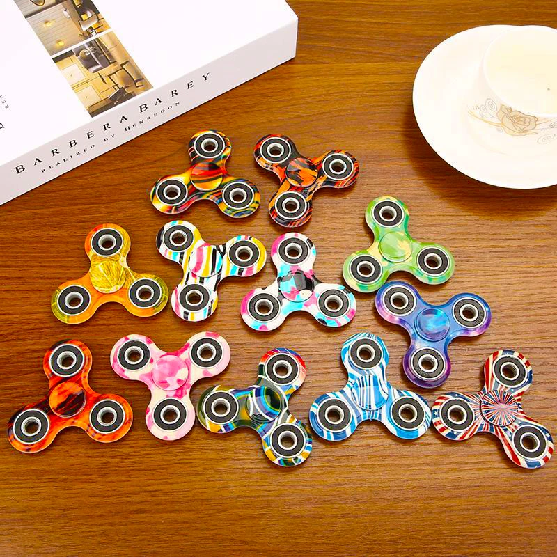 Spinner de mano colorido EDC Fidget Spinner Rainbow Spiner juguete antiansiedad para Spinners Focus alivia el estrés TDAH Finger Spinner