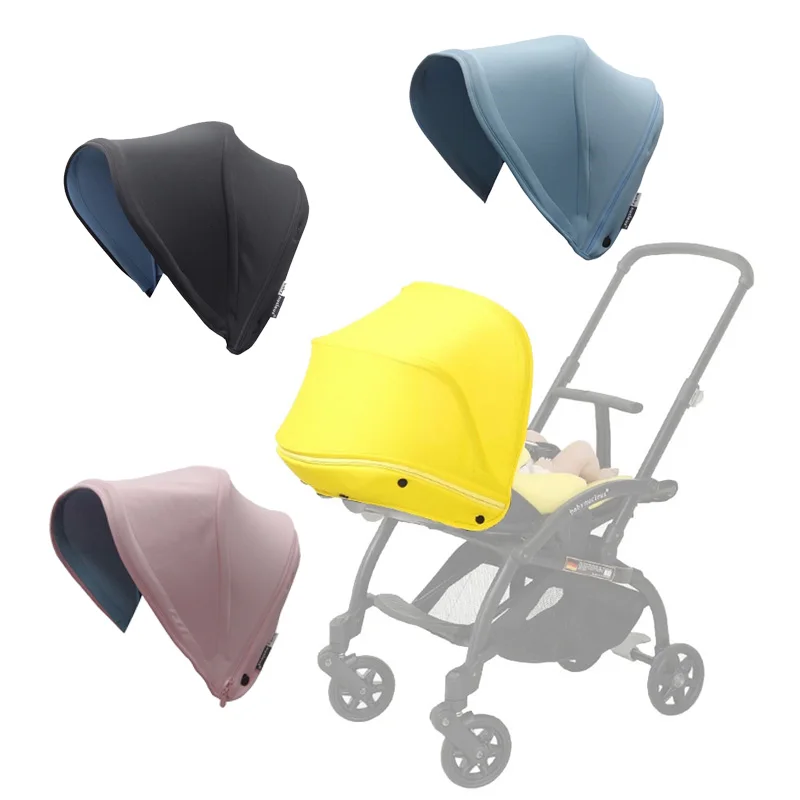 Toldo de Sol para cochecito, cubierta de sombrilla Compatible con Bugaboo Bee 3/5/6 Fox, techo de silla de paseo, tela doble, malla
