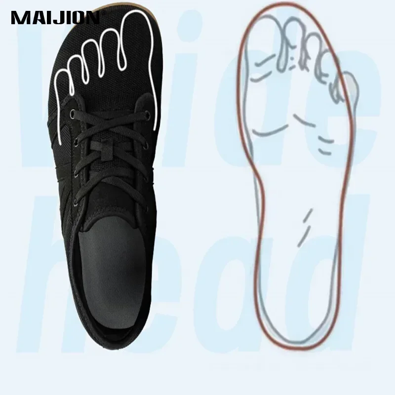 Zapatos deportivos informales para hombre, zapatos descalzos minimalistas para entrenamiento cruzado, zapatos para caminar con punta ancha, zapatillas para correr con suela de caída cero