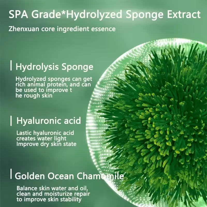 Esponja de microcristal, polvo liofilizado, regeneración de colágeno, extracto biológico Natural, esponjas, renovación de células de la piel, 10 Uds.