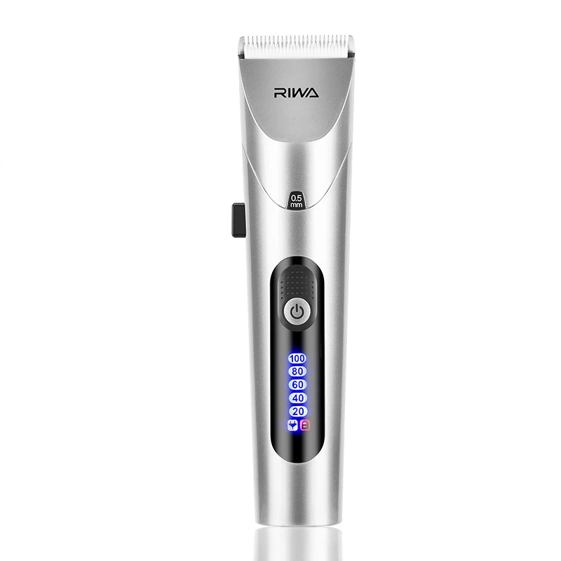 Youpin RIWA Maquina De Cortar Cabello Cortadora De Pelo Trimmer Barbero Cortapelos Profesional Hombre Maquinilla De Cortar Pelo Con Pantalla LED Cortapelo Dispositivo Lavable y Recargable Cabezal Cortador Acero