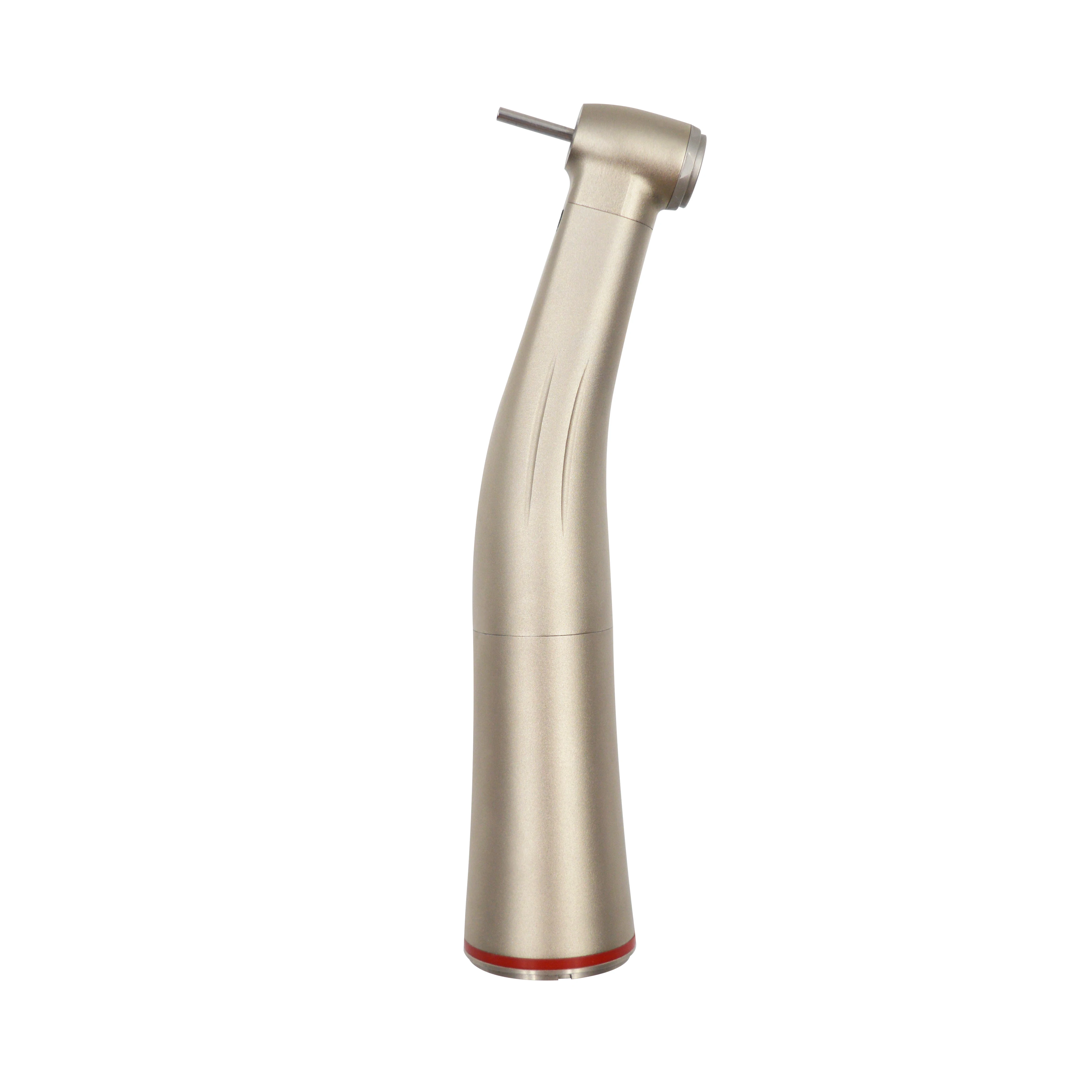 Pieza de mano dental contra-ángulo multiplicadora de velocidad 1:5 con luz de fibra óptica y spray de agua, tipo E, para clínica dental y laboratorio