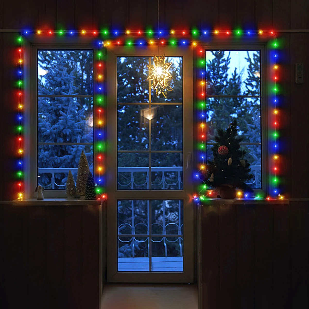 Guirnalda de luces LED de 10M-100M, guirnalda de alambre de cobre, luz de hadas de 110V y 220V, impermeable, para exteriores, jardín, fiesta, boda, decoración navideña
