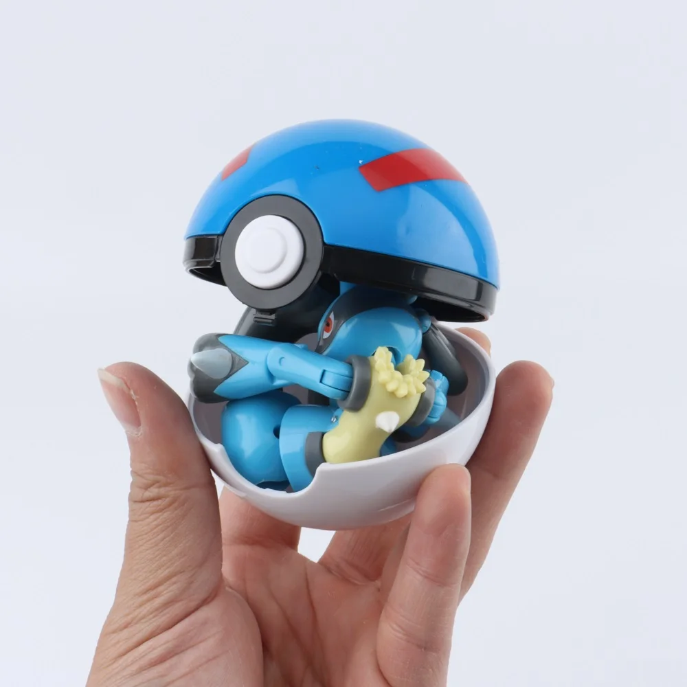 Figuras de Pokémon de 12 estilos, juguetes, modelo de bola variante, Pikachu, Jenny, tortuga, monstruos de bolsillo, Mew-Two, figura de acción, juguete para regalo