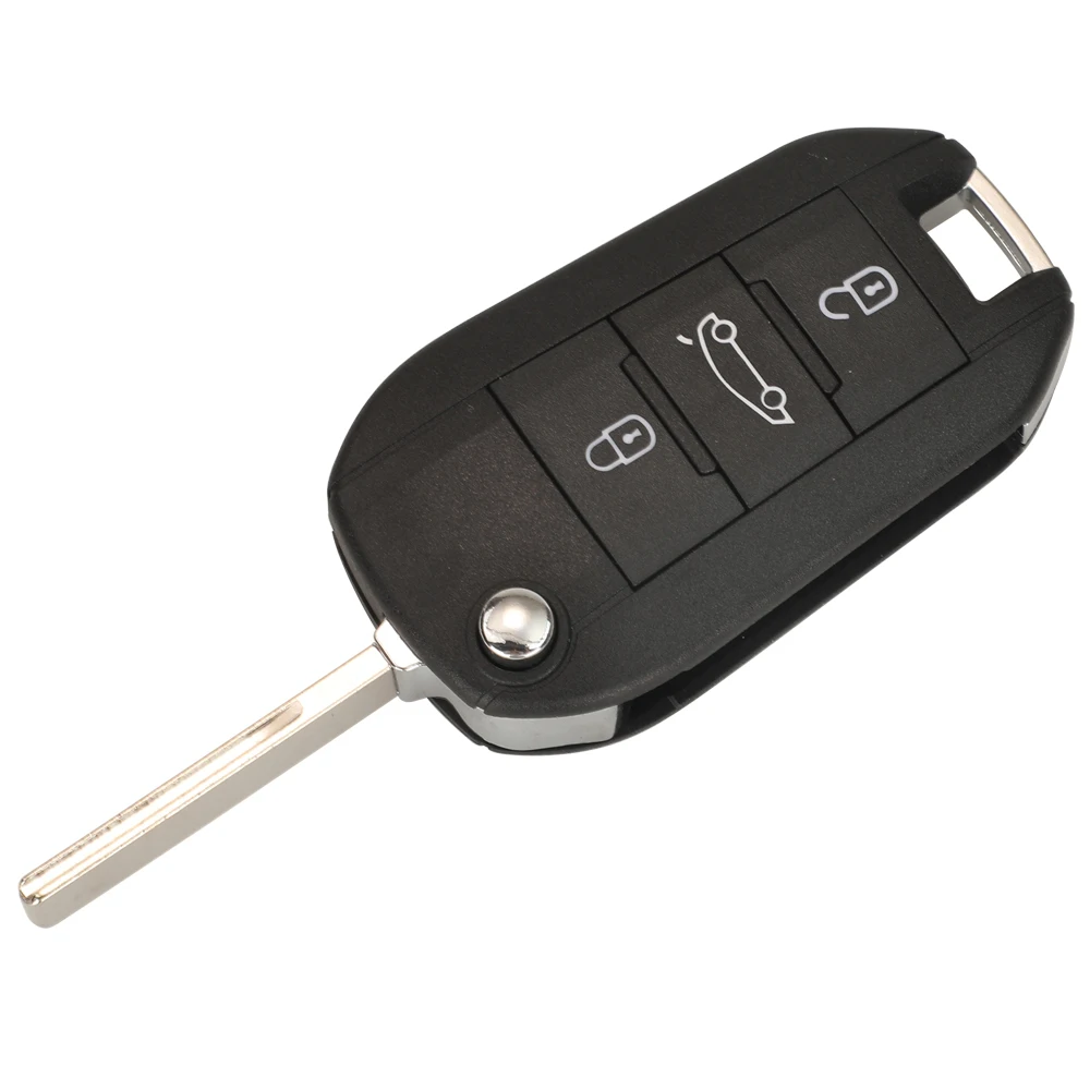 Jingyuqin 433Mhz 4A Chip llave de coche para Peugeot Expert-con puertas traseras (16 170 207 80) para Citroen Berlingo / despacho (2016+)