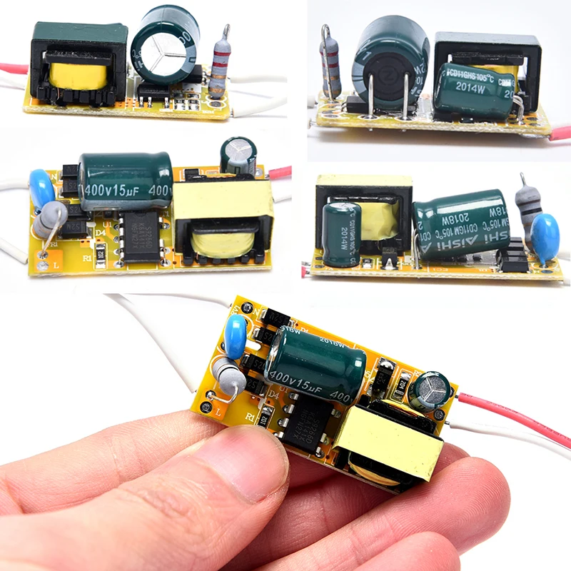 8W 5W 18W 25W 36W 50W 120/240mA/250mA Controlador LED Transformador de luz de corriente constante AC200-240V Adaptador de corriente para bombilla LED DIY