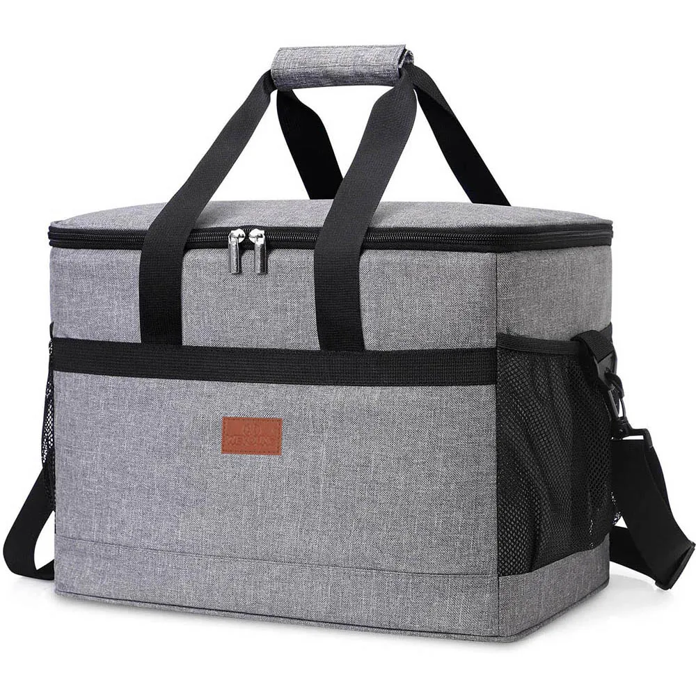 Bolsa refrigeradora suave de 32L con forro duro, bolsa grande aislada para Picnic, bolsa de refrigeración para acampar, barbacoa, actividades familiares al aire libre
