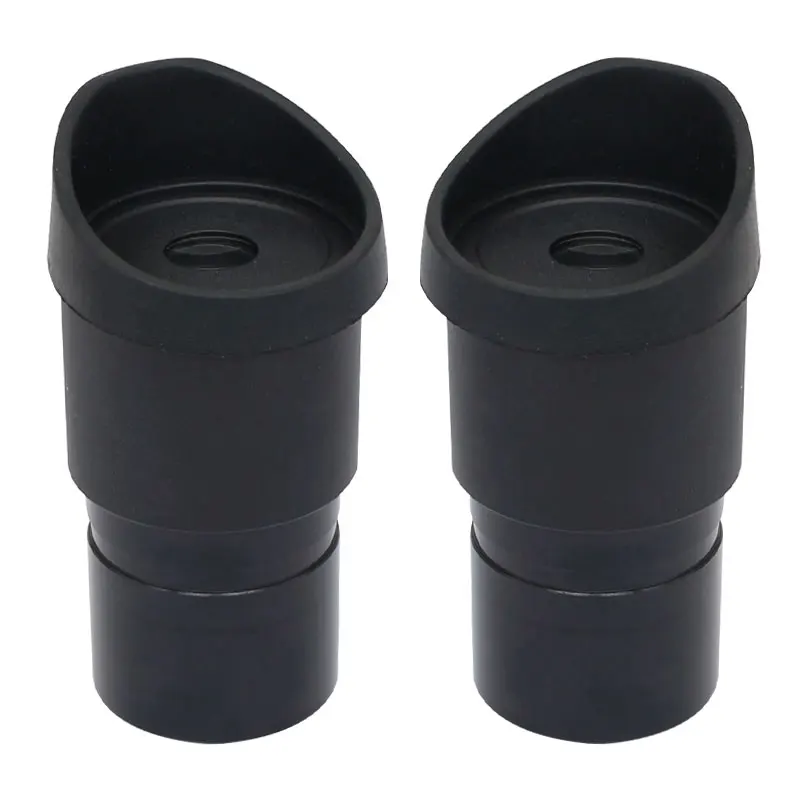 Microscopio de gran angular WF5X, 2 piezas, tamaño de montaje de lente óptica de 30mm, campo de visión de 20 mm con ojales para microscopio ESTÉREO
