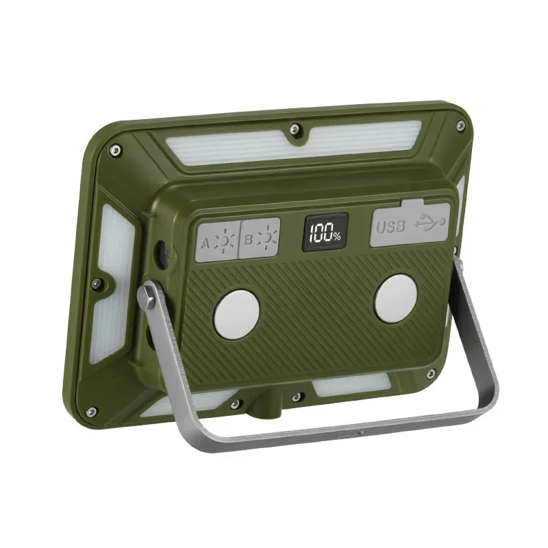 Luz de Camping al aire libre, reflector de Camping superbrillante, luz de trabajo Led recargable magnética