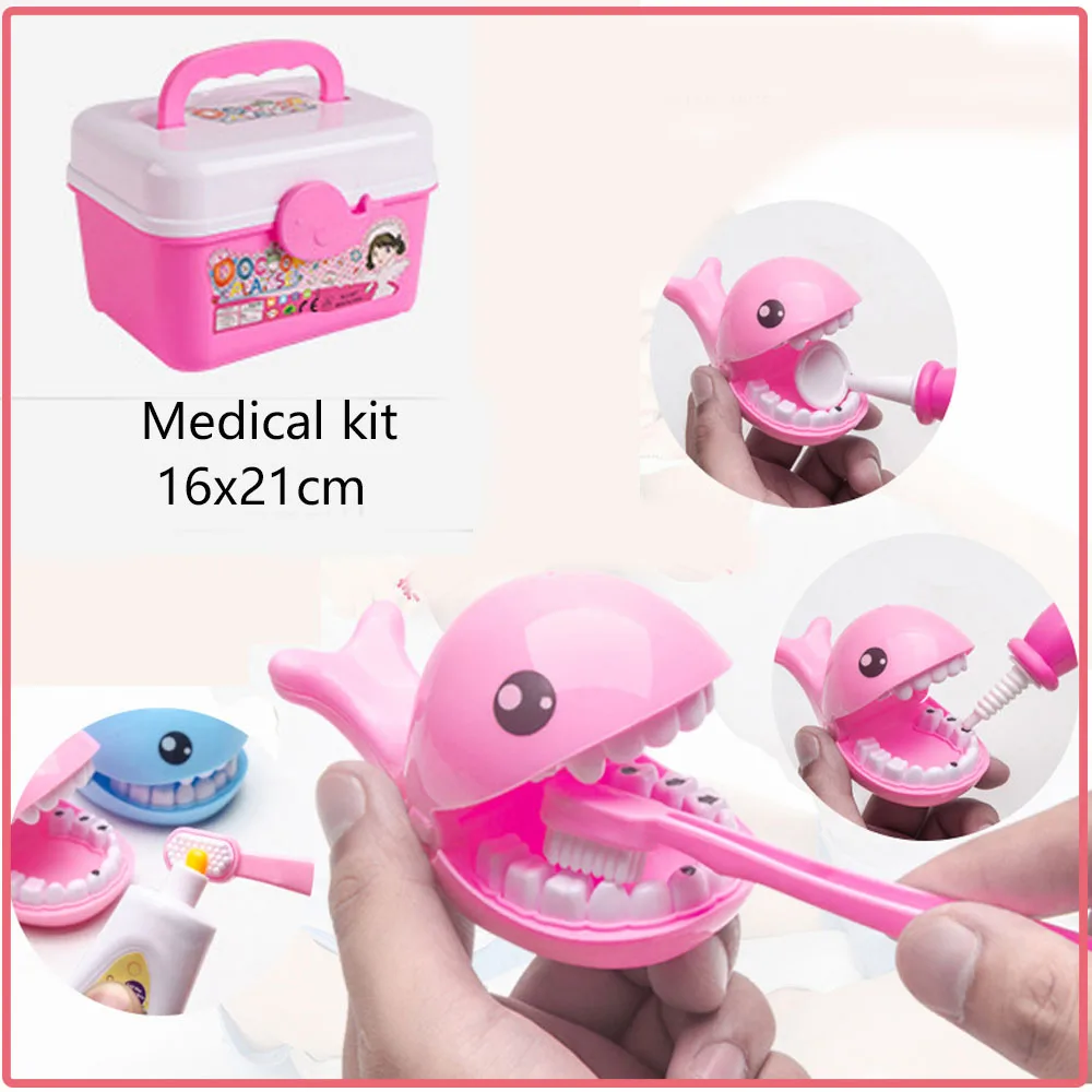 Juguetes de médico para niños, 53/31 Uds., juego de simulación de médico, herramientas de dentista, estetoscopio, juguete educativo, regalo para niño y niña