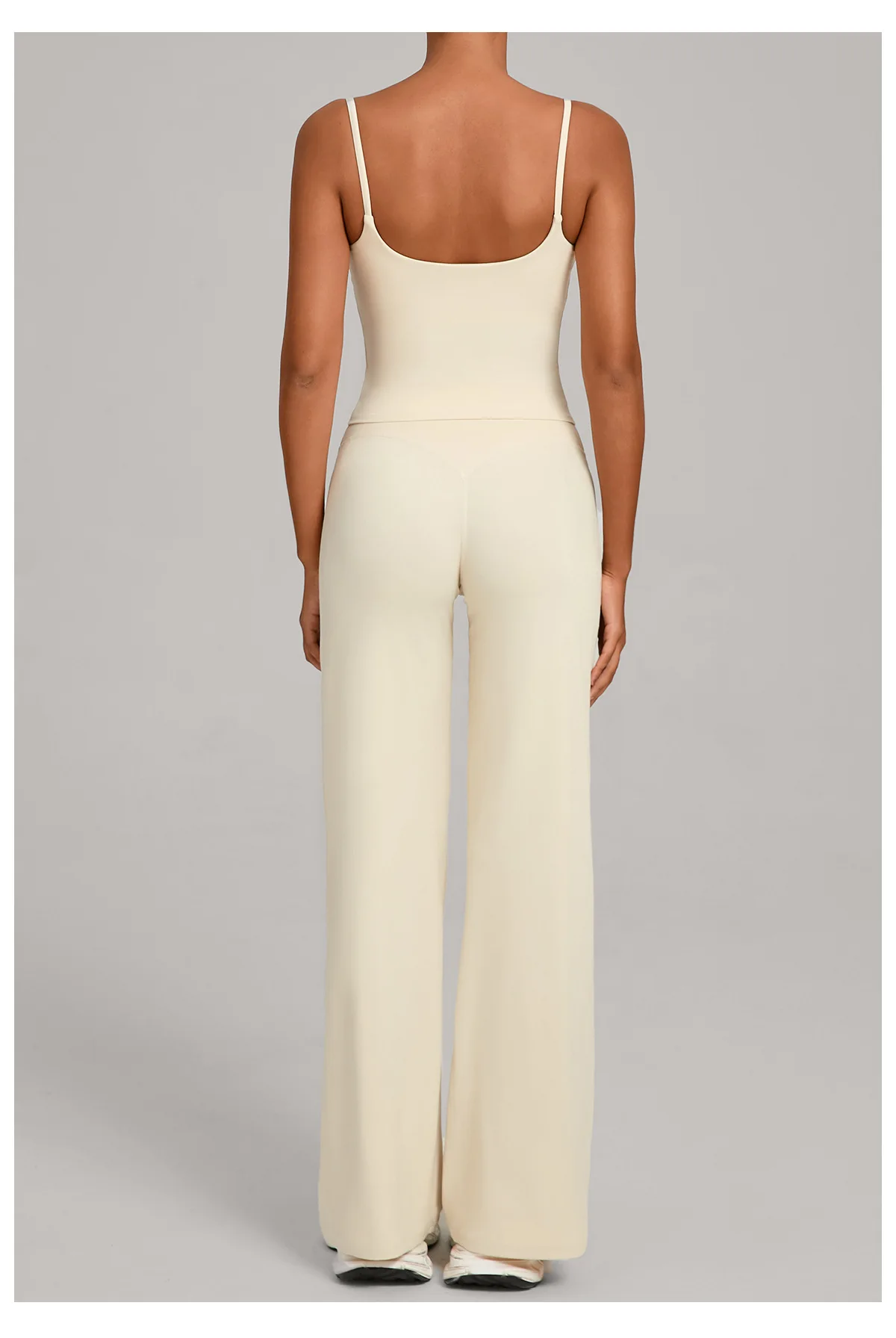 Ropa de entrenamiento para gimnasio, ropa informal para mujer, traje de Yoga ajustado para deportes al aire libre, traje de Fitness con sensación desnuda, conjunto de dos piezas de Yoga de cintura alta