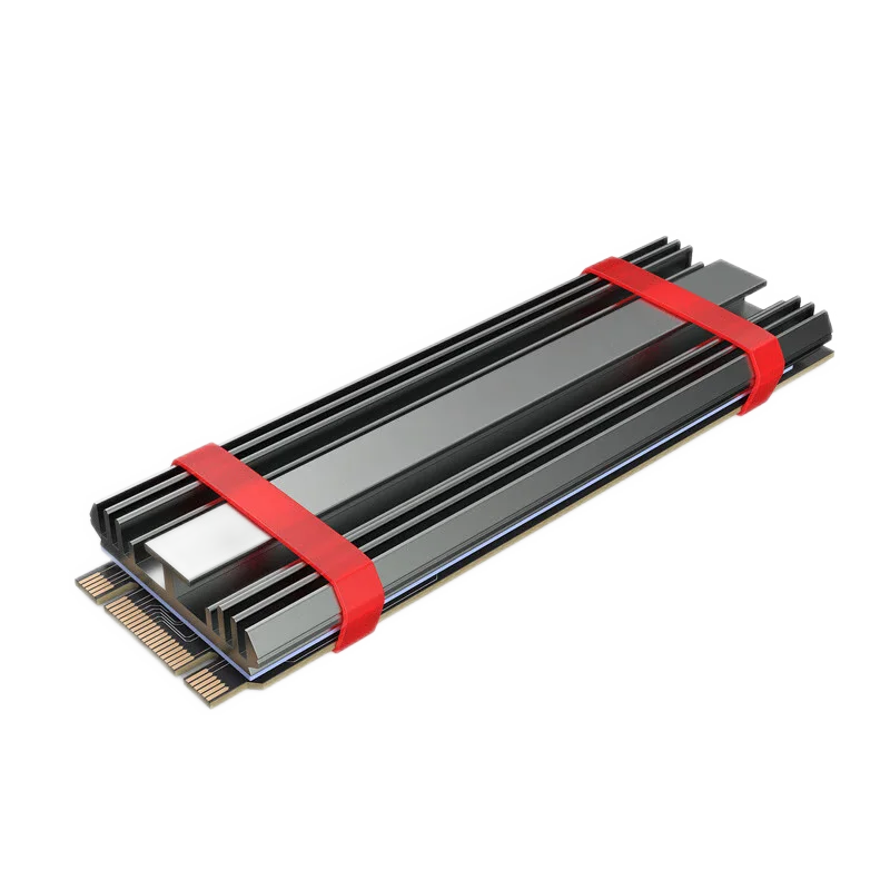 Disipador de Calor LDPCSJ M.2 SSD, Radiador de Aluminio para Disco Duro de Estado Sólido M2 2280 con Almohadilla Térmica de Silicona, para PS5, PC de Escritorio, NGFF, NVME
