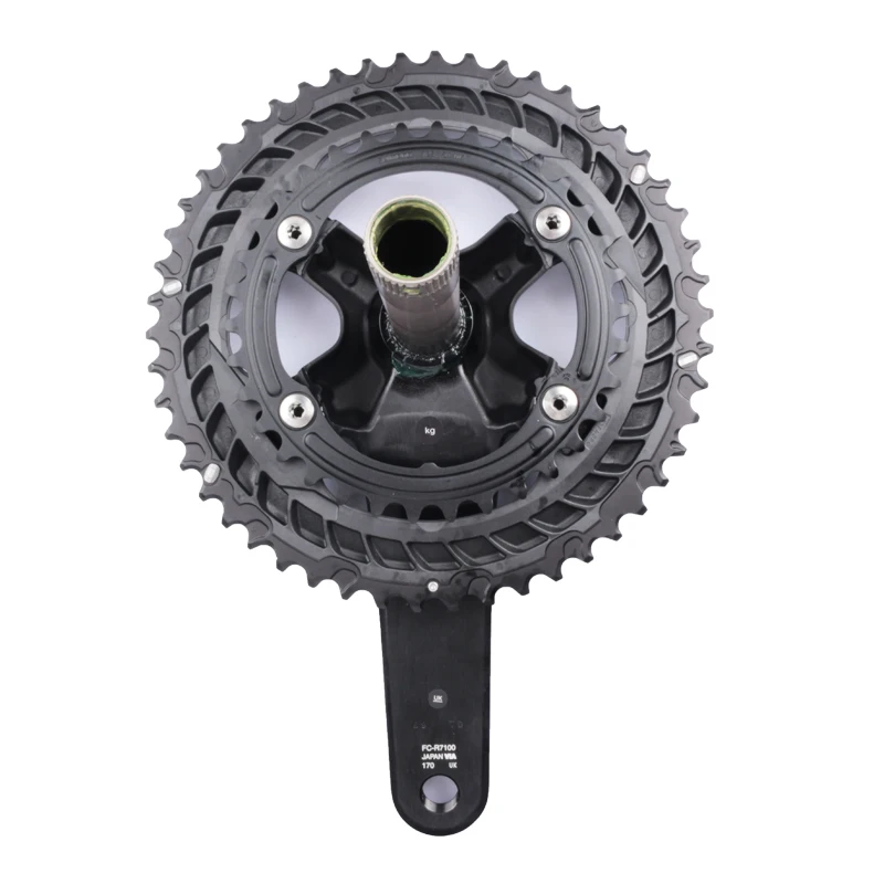 Platos y bielas Shimano 105 R7100 2x12 velocidades 50-34T 12s 165mm/170mm/172,5mm/175mm para bicicleta de carretera Hollowtech II