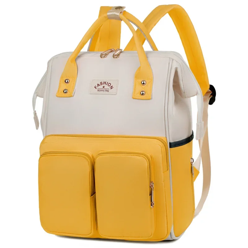 Bolsas de mamá multifuncionales de gran capacidad para salidas, mochila de viaje, bolso portátil impermeable para madre y bebé, mochila para mujer