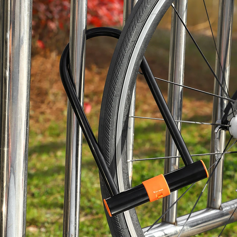 WEST BIKING-cerradura en U de acero al carbono para bicicleta, candado seguro antirrobo para bicicleta de montaña y carretera, accesorios para ciclismo y motocicleta