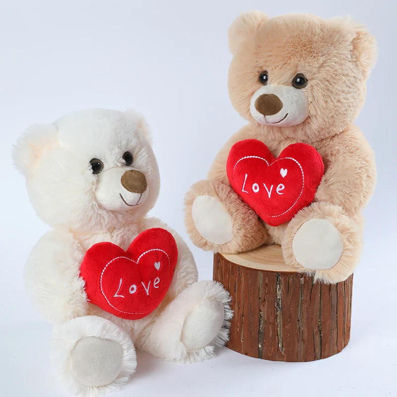 Lindo Oso de Peluche con Lazo Colorido, Juguete de Peluche, Oso de Peluche para Abrazar, Regalo de Cumpleaños para Niños, Almohada de Oso de Peluche, Decoración para el Hogar, Sala de Estar, Dormitorio