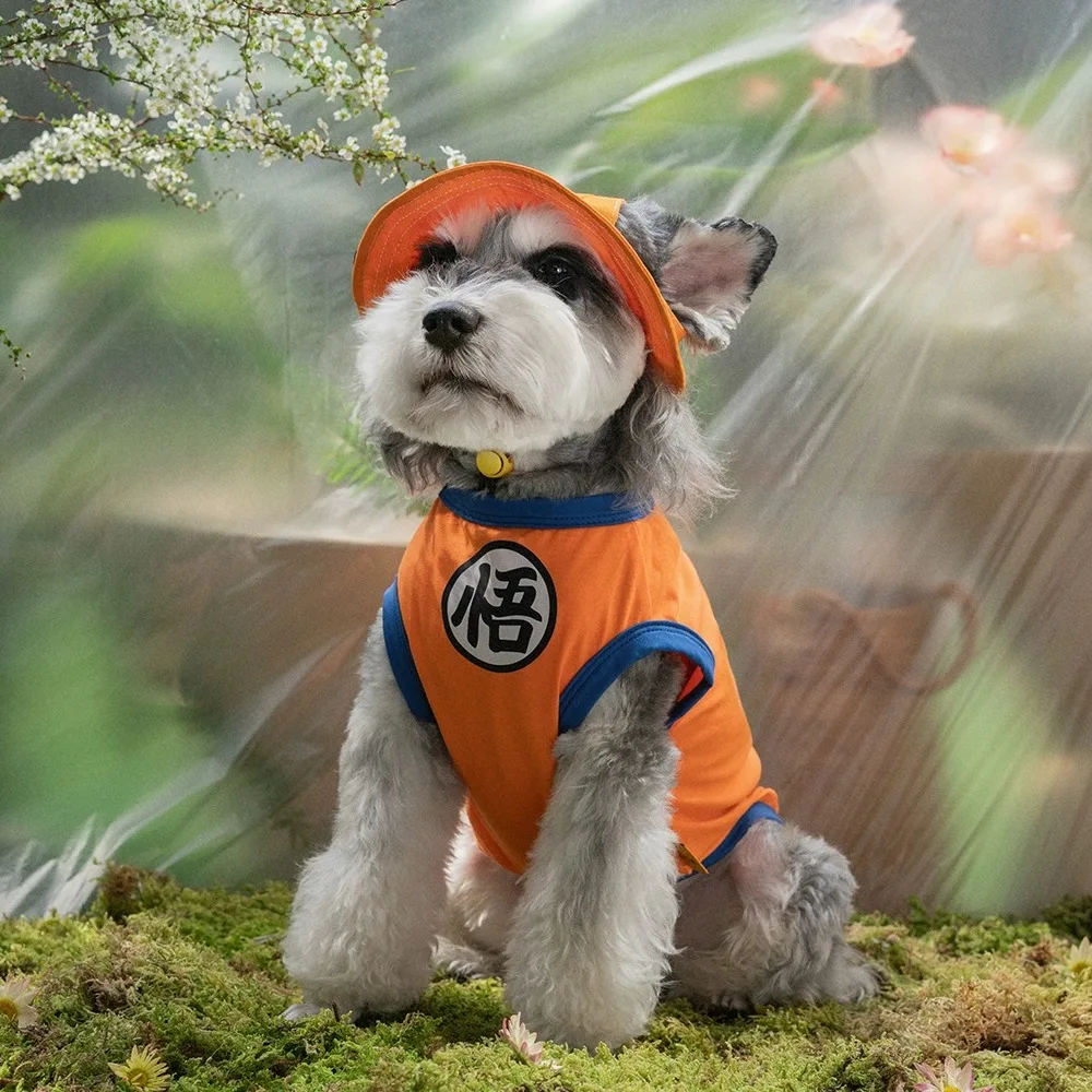 Nuevo Goku chaleco para mascotas gato perro verano Schnauzer cachorro Teddy perro pequeño Bichon gato ropa primavera, otoño, verano