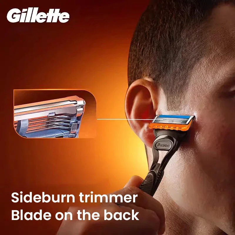 Juego de Afeitadoras Gillette Fusion 5, 5 Cuchillas Ultrafinas, Tira Lubricante, Recortador Trasero, Múltiples Especificaciones Disponibles