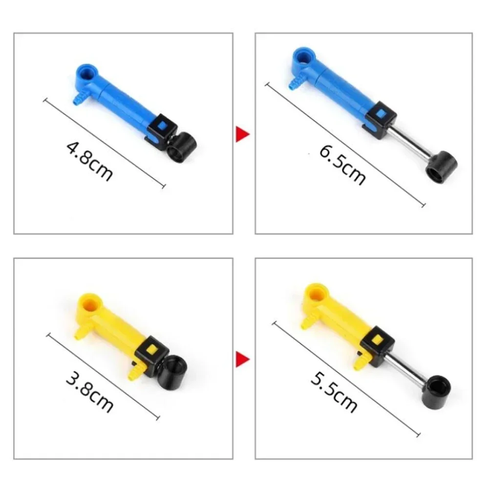 Piezas técnicas de ladrillos MOC, bomba neumática pequeña V2 con manguera de cilindro reforzada, ladrillos eléctricos de aire compatibles con 8800 bloques