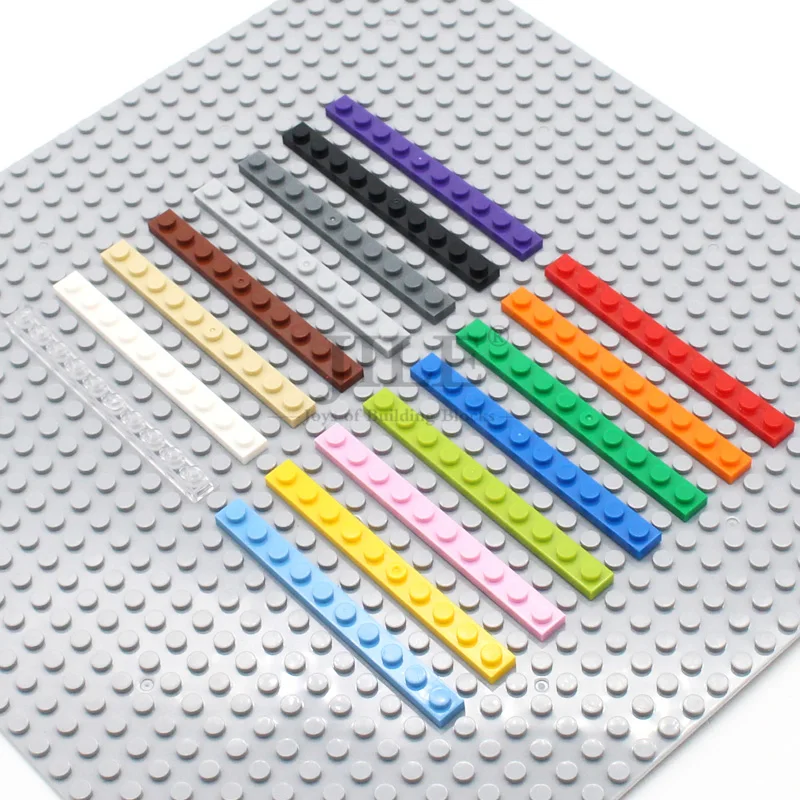 20 piezas placa Moc 1x10 DIY creativo iluminar nociones básicas bloques de construcción compatibles con 4477 ensambla juguetes de partículas