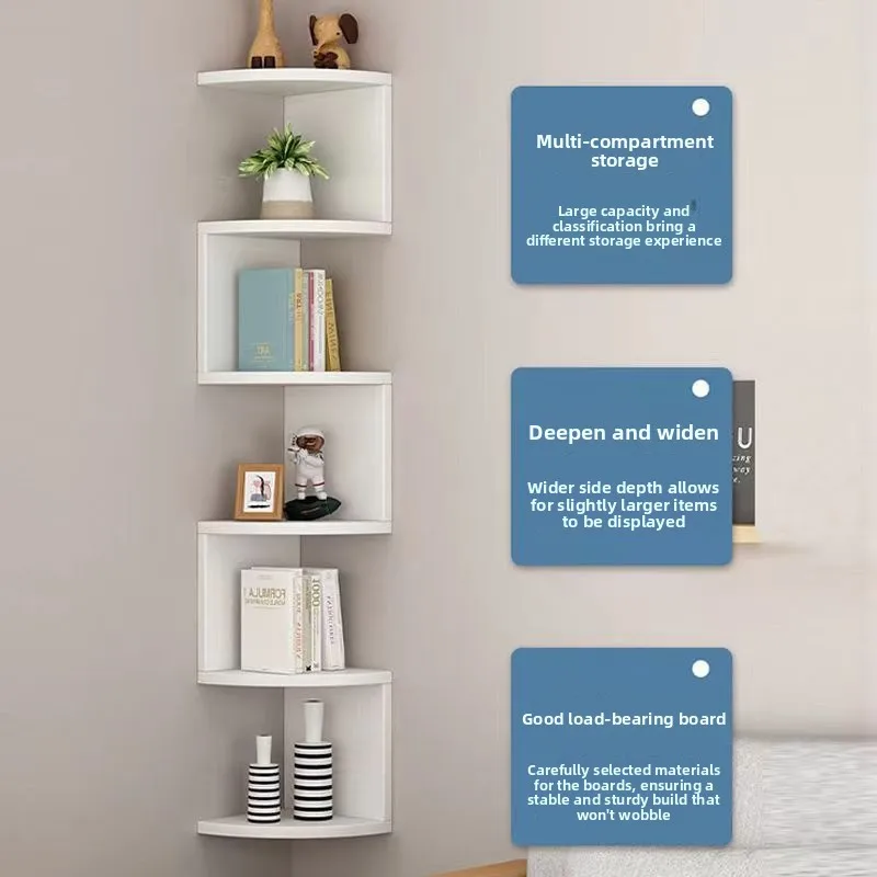 Elegante Estante de Pared de Diseño Moderno, Ahorra Espacio para Libros, Decoración para Dormitorio u Oficina