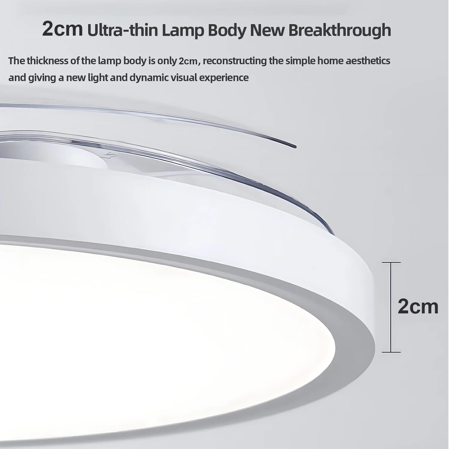 Ventilador de techo moderno e invisible IRALAN con luz LED, motor de corriente continua, gran capacidad de ventilación y control remoto, ideal para dormitorios y comedores.