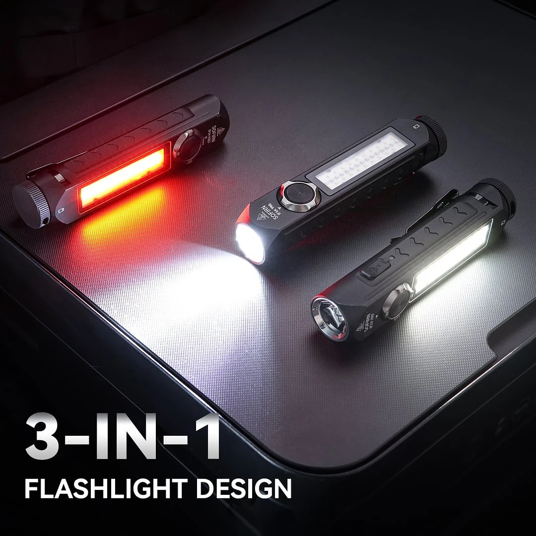 Sofirn IF24 PRO RGB Light 1800lm 340m SFT40 Buck Driver 18650 USB C Linternas recargables Punto de inundación con magnético