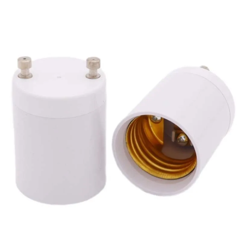 1 Uds GU24 a E27 portalámparas convertidor Base de cabeza de luz Led E26 luz LED de ahorro tornillo halógeno adaptador de casquillo de bombilla blanco