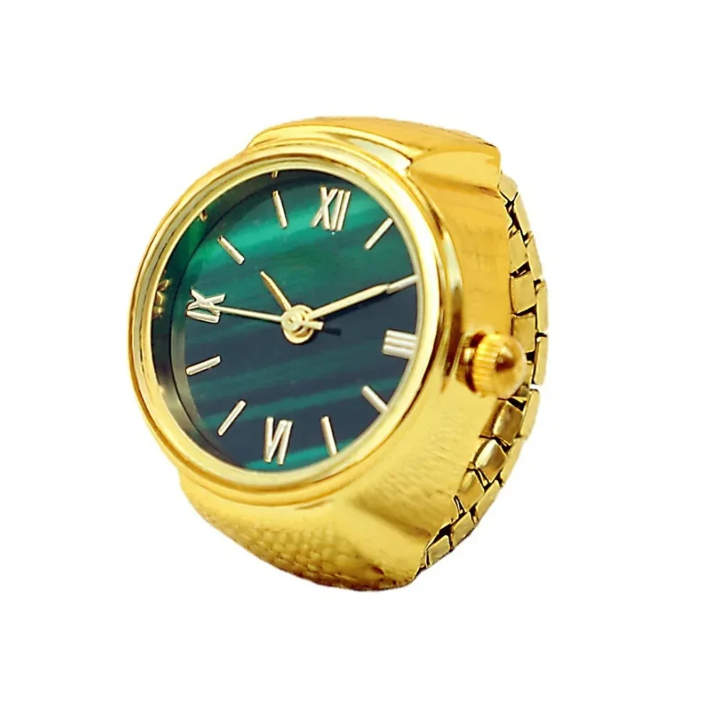 Mini anillo de reloj de moda para hombre y mujer, relojes de dedo con personalidad, accesorios de joyería para fiesta de cóctel y banquete de negocios
