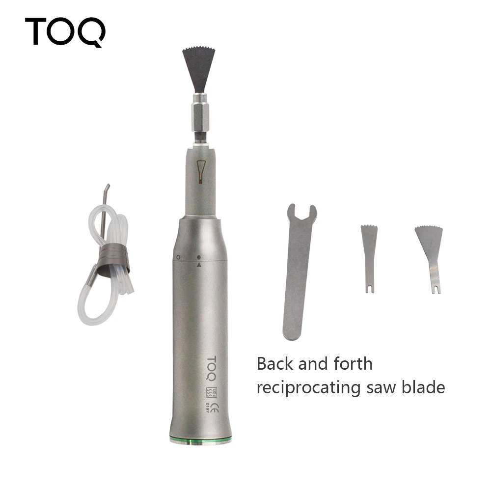 Kit de sierra recíproca dental para cirugía oral, acero inoxidable, cuchillas reemplazables, conducto de agua externo, compatible con motor tipo E
