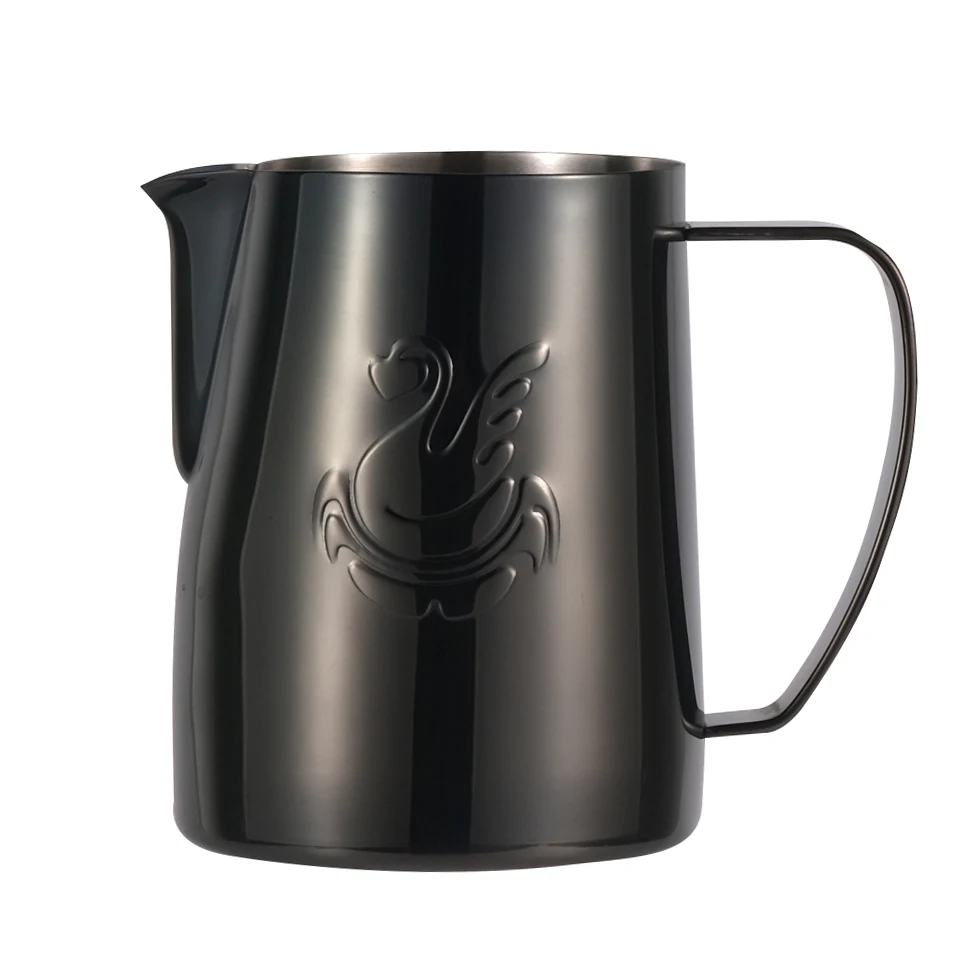 Taza para hacer café expreso, jarras de leche, taza artística para café Latte, jarra para espumar cisne, jarra para espumar leche, cafetera