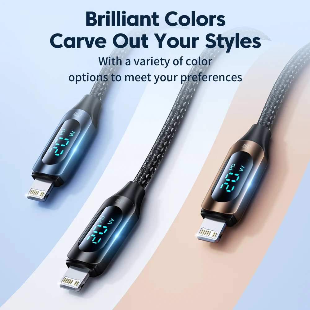 Cable Toocki USB tipo C para iPhone 14 13 12 11 Pro X Xr 8 7 Plus PD 36W cargador rápido cable de datos Lightning para iPad 1m