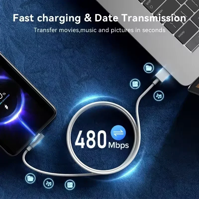 Cargador rápido de 120W para Xiaomi 14, 13, 12, 11 Pro, Ultra Lite, USB A a tipo C, Cable de carga rápida para teléfono, accesorios Redmi Note 12