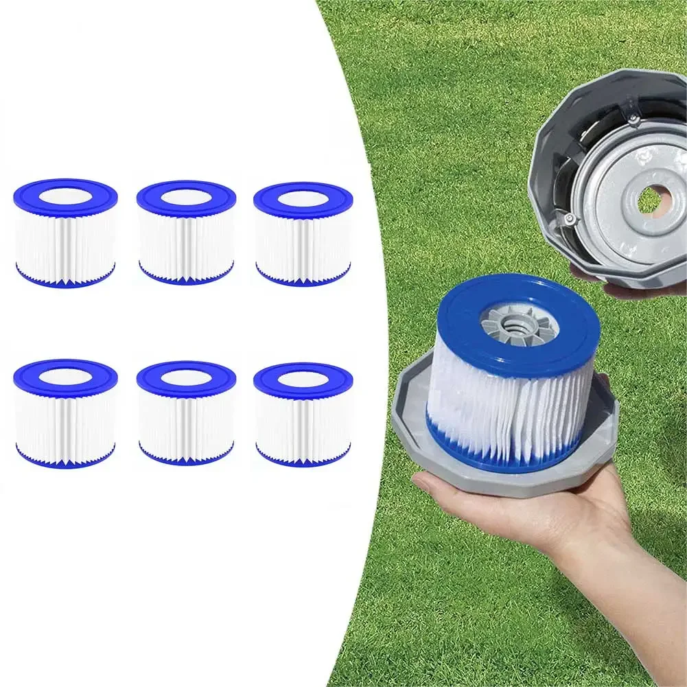 6 uds para Lay Z Lazy Hot Tub Spa piscina Miami Vegas Monaco filtros de cartucho VI jardín al aire libre Spas piscina filtros herramienta de limpieza