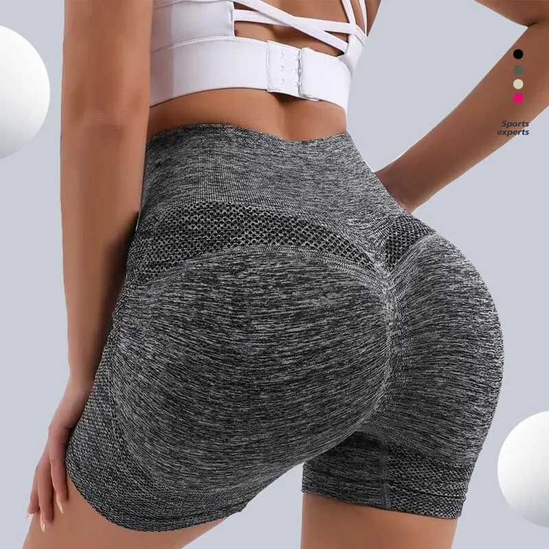 Pantalones cortos de entrenamiento de cintura alta para mujer CZGUKE, pantalón corto para yoga