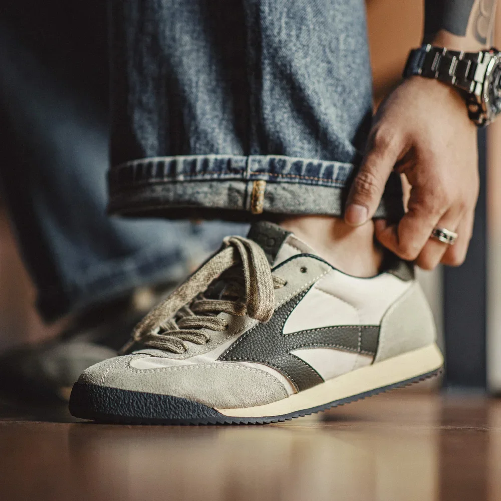 Zapatos Maden para hombre serie Discovery Retro para correr primavera Casual transpirable zapatillas bajas suela gruesa zapatos de entrenamiento alemanes