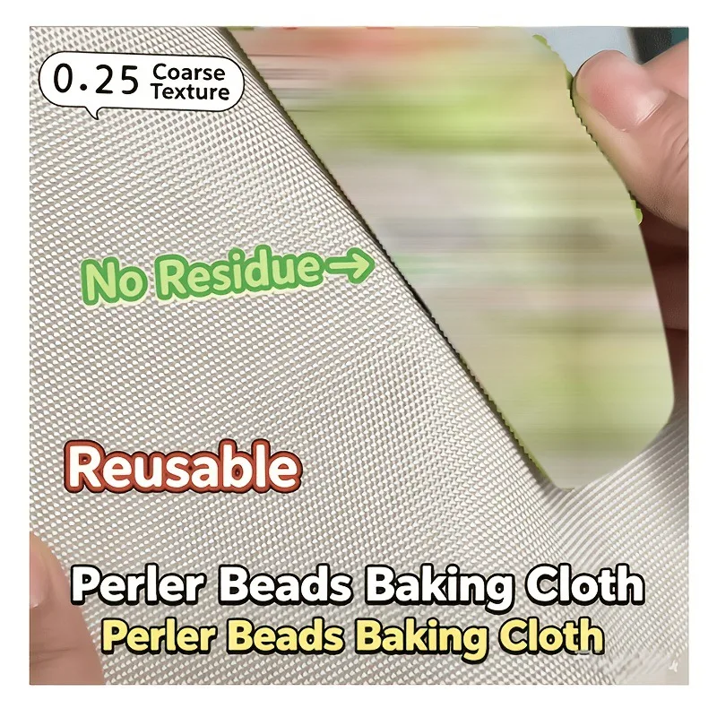 Papel de planchado resistente al calor para abalorios termoadhesivos, hojas reutilizables antiadherentes para abalorios Perler, manualidades de arte de píxeles DIY y pegboard.