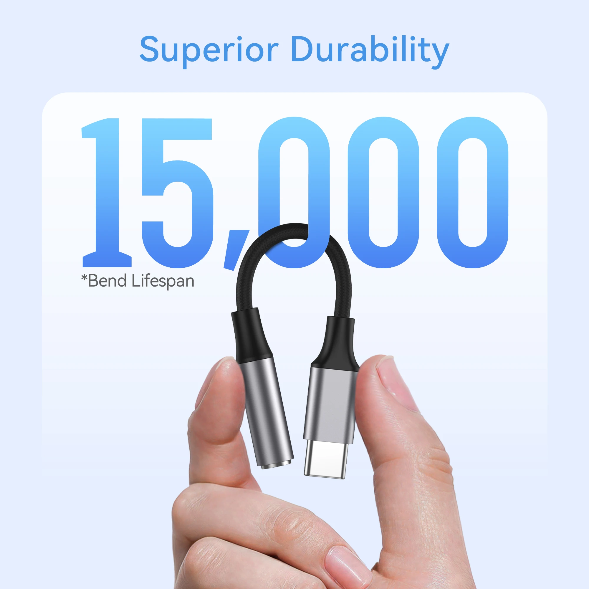 Adaptador de auriculares tipo C a conector de 3,5mm USB-C 3,5mm convertidor de Cable de Audio para IPhone 15 15 Pro MAX Samsung Galaxy Huawei Xiaomi