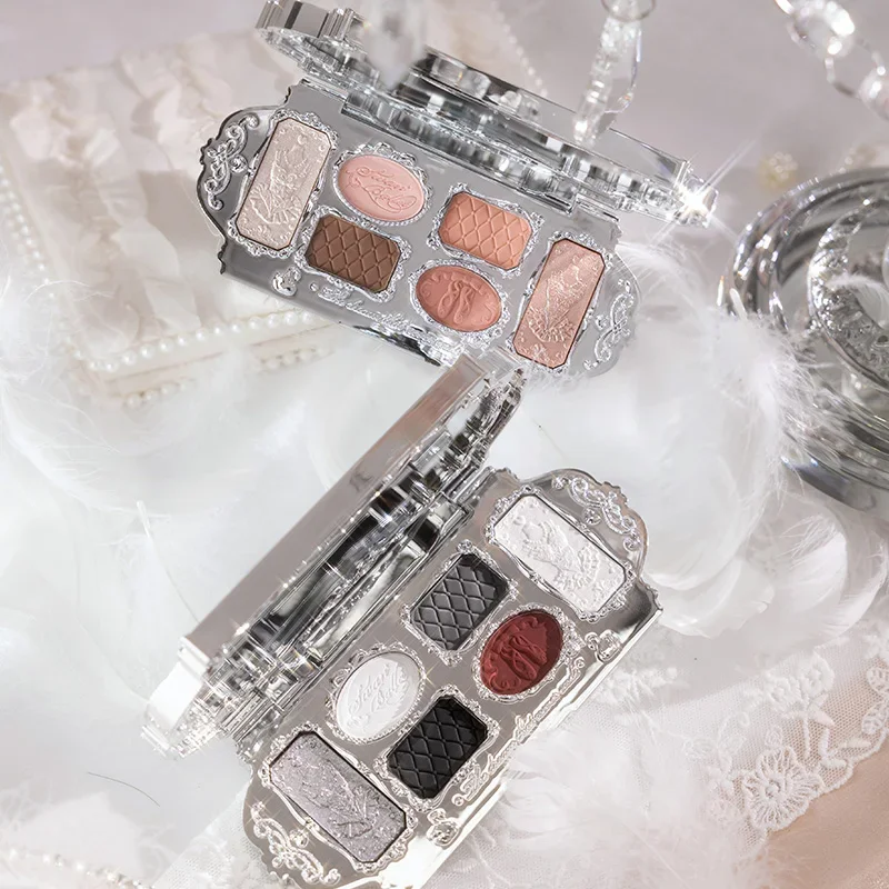 Flower Knows-paleta de sombra de ojos de Ballet de cisne, maquillaje Natural, mate, brillo, fresa, Cupido, pigmento brillante, paleta de sombra de ojos